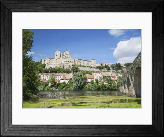 Framed Print : Saint Nazaire Cathedral and Pont Vieux (Old Bridge), Beziers, Herault, Languedoc-Roussillon, France, Europe Framed Print : Saint Nazaire Cathedral and Pont Vieux (Old Bridge), Beziers, Herault, Languedoc-Roussillon, France, Europe