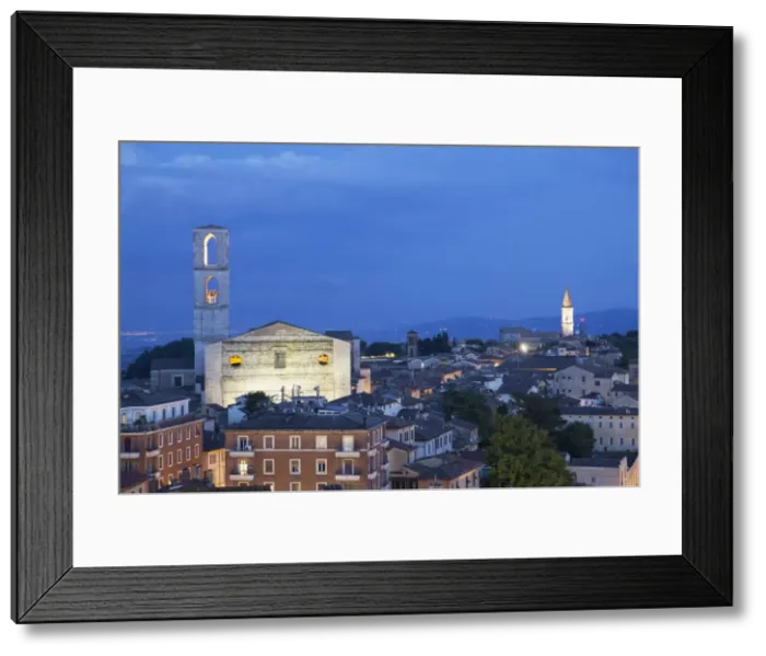Framed Print : San Domenico Church at dusk, Perugia, Umbria, Italy, Europe Framed Print : San Domenico Church at dusk, Perugia, Umbria, Italy, Europe