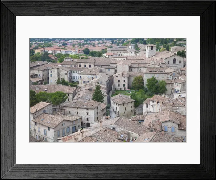 Framed Print : View of Gubbio, Umbria, Italy, Europe Framed Print : View of Gubbio, Umbria, Italy, Europe
