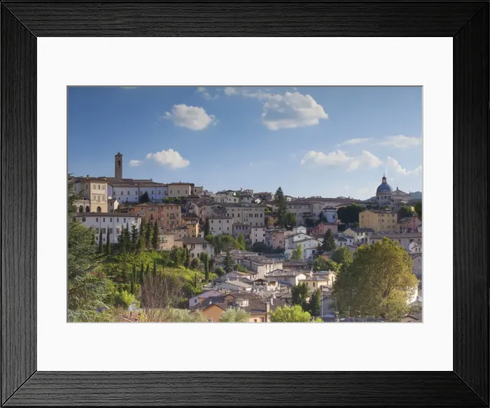 Framed Print : View of Spoleto, Umbria, Italy, Europe Framed Print : View of Spoleto, Umbria, Italy, Europe