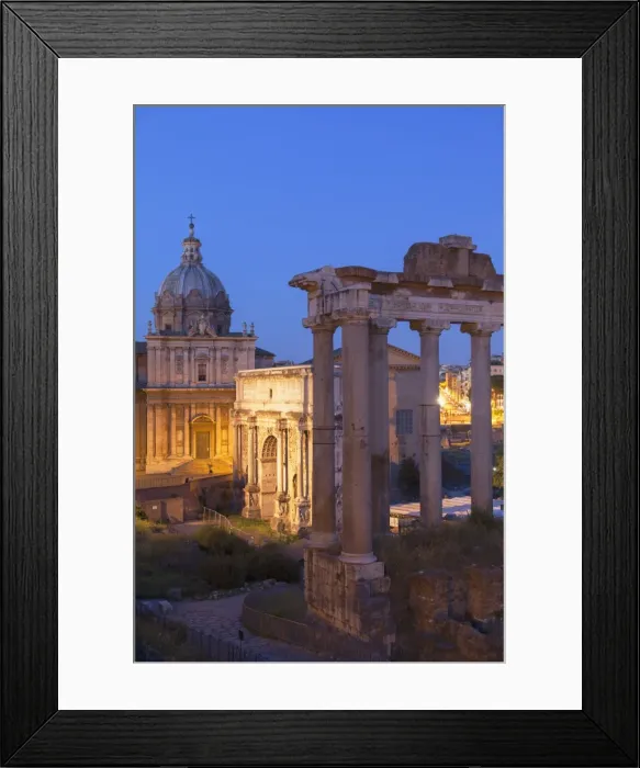 Framed Print : Roman Forum at dusk, UNESCO World Heritage Site, Rome, Lazio, Italy, Europe Framed Print : Roman Forum at dusk, UNESCO World Heritage Site, Rome, Lazio, Italy, Europe