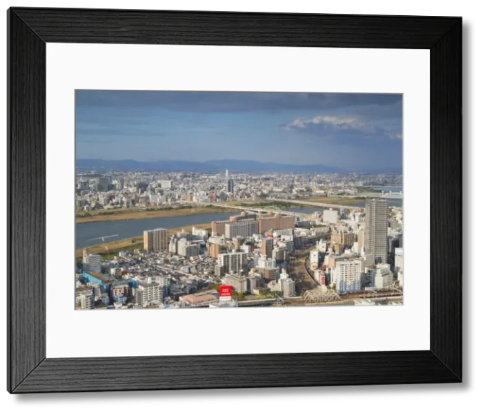 Framed Print : View of Osaka, Kansai, Japan, Asia Framed Print : View of Osaka, Kansai, Japan, Asia