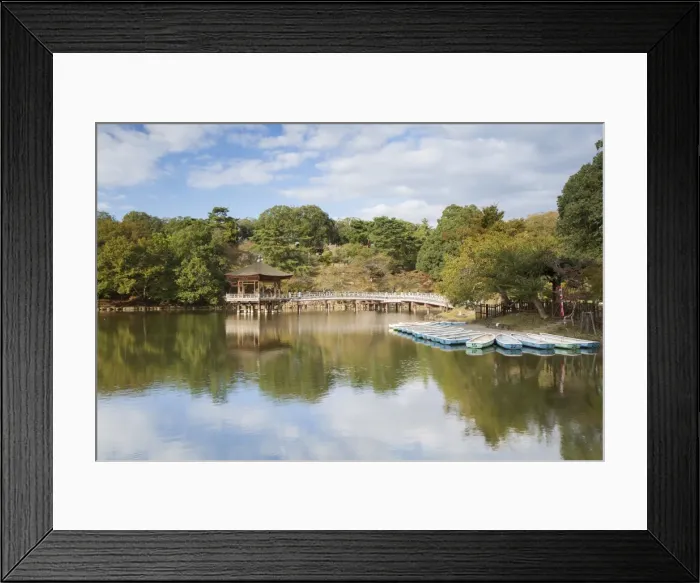 Framed Print : Ukimido Pavilion in Nara Park, Nara, Kansai, Japan, Asia Framed Print : Ukimido Pavilion in Nara Park, Nara, Kansai, Japan, Asia