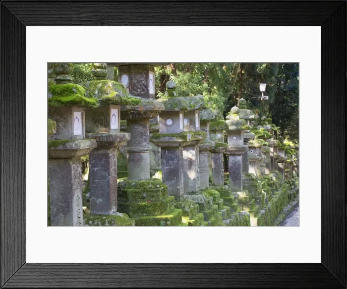 Framed Print : Stone lanterns at dusk at Kasuga Taisha Shrine, UNESCO World Heritage Site, Nara, Kansai, Japan, Asia Framed Print : Stone lanterns at dusk at Kasuga Taisha Shrine, UNESCO World Heritage Site, Nara, Kansai, Japan, Asia