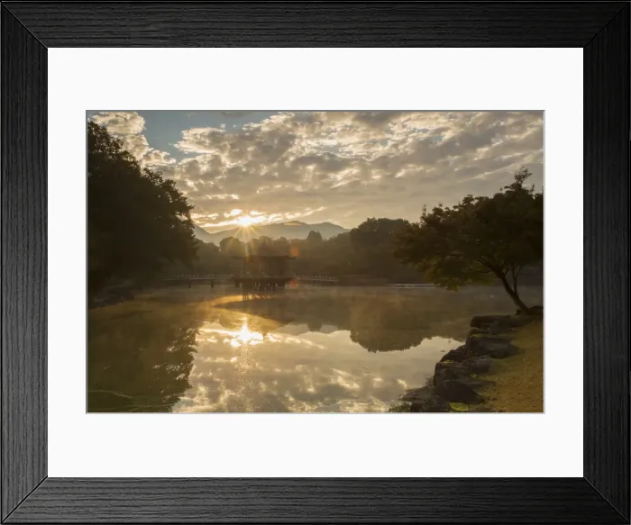 Framed Print : Ukimido Pavilion in Nara Park at dawn, Nara, Kansai, Japan, Asia Framed Print : Ukimido Pavilion in Nara Park at dawn, Nara, Kansai, Japan, Asia