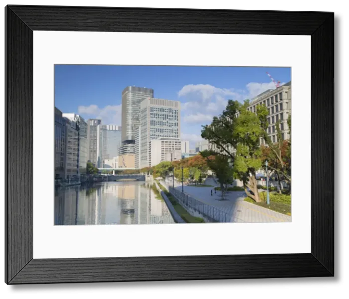 Framed Print : Skyscrapers on Naganoshima Island, Osaka, Kansai, Japan, Asia Framed Print : Skyscrapers on Naganoshima Island, Osaka, Kansai, Japan, Asia