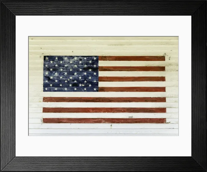 Framed Print : US Flag painted on the side of a wooden building in the historic area of Chatham, Massachusetts, New England, United States of America, North America Framed Print : US Flag painted on the side of a wooden building in the historic area of Chatham, Massachusetts, New England, United States of America, North America