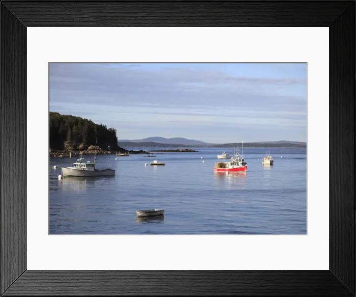 Framed Print : Fishing boats, Bar Harbor, Mount Desert Island, Maine, New England, United States of America, North America Framed Print : Fishing boats, Bar Harbor, Mount Desert Island, Maine, New England, United States of America, North America