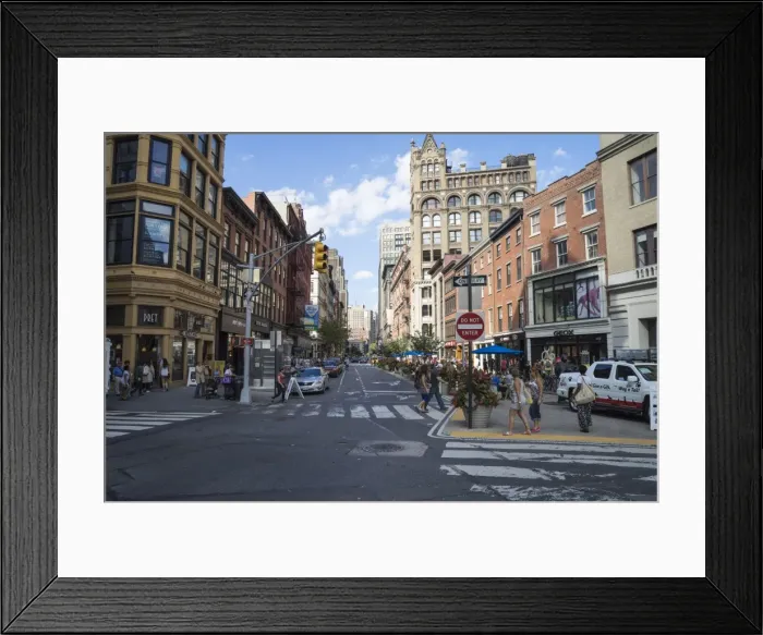 Framed Print : Street scene in Chelsea, Manhattan, New York City, New York, United States of America, North America Framed Print : Street scene in Chelsea, Manhattan, New York City, New York, United States of America, North America
