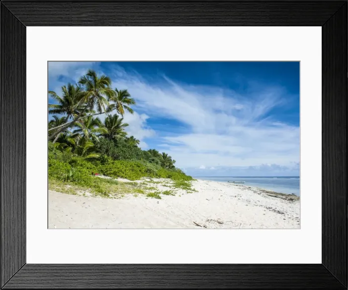 Framed Print : Palm fringed Kolovai beach, Tongatapu, Tonga, South Pacific, Pacific Framed Print : Palm fringed Kolovai beach, Tongatapu, Tonga, South Pacific, Pacific