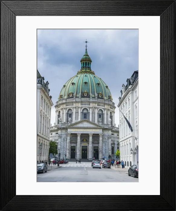 Framed Print : Frederiks Church (The Marble Church) (Marmorkirken), Copenhagen, Denmark, Scandinavia, Europe