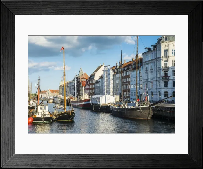 Framed Print : Fishing boats in Nyhavn, 17th century waterfront, Copernhagen, Denmark, Scandinavia, Europe Framed Print : Fishing boats in Nyhavn, 17th century waterfront, Copernhagen, Denmark, Scandinavia, Europe
