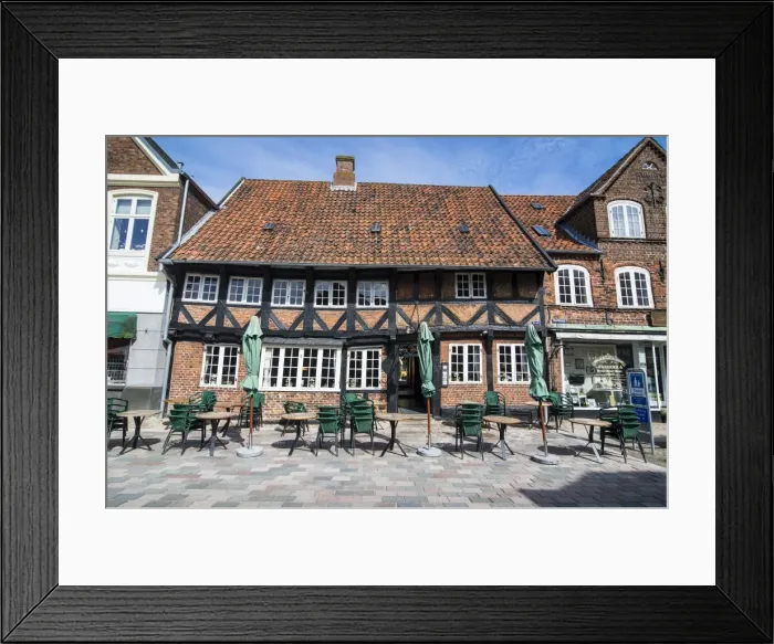 Framed Print : Outdoor restaurant in Ribe, Denmarks oldest surviving city, Jutland, Denmark, Scandinavia, Europe Framed Print : Outdoor restaurant in Ribe, Denmarks oldest surviving city, Jutland, Denmark, Scandinavia, Europe