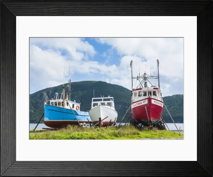 Framed Print : Fishing boat in Corner Brook, Newfoundland, Canada, North America Framed Print : Fishing boat in Corner Brook, Newfoundland, Canada, North America