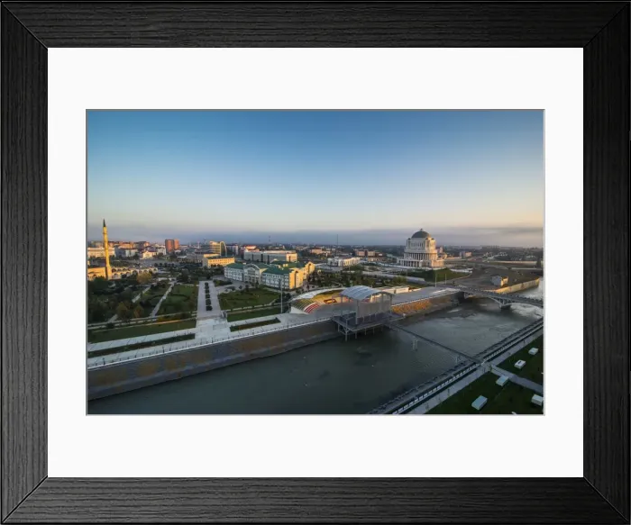 Framed Print : View over Grozny, Chechnya, Caucasus, Russia, Europe Framed Print : View over Grozny, Chechnya, Caucasus, Russia, Europe
