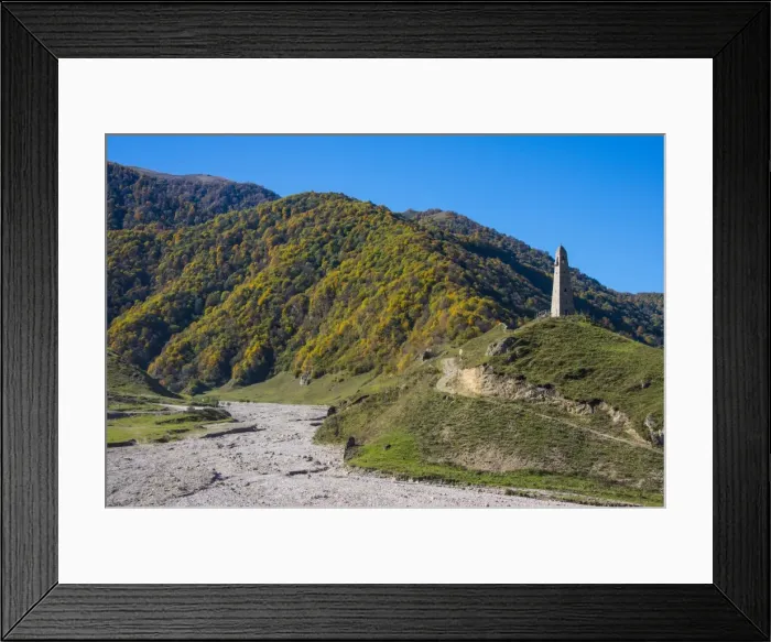 Framed Print : Watchtower in the Chechen Mountains, Chechnya, Caucasus, Russia, Europe Framed Print : Watchtower in the Chechen Mountains, Chechnya, Caucasus, Russia, Europe
