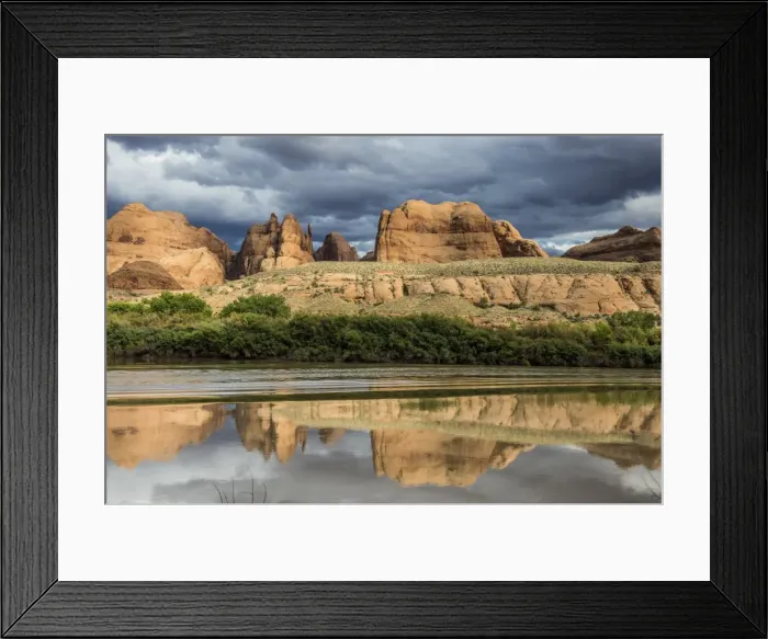 Framed Print : Sandstone rocks reflecting in the Colorado River, Canyonlands National Park, Utah, United States of America, North America Framed Print : Sandstone rocks reflecting in the Colorado River, Canyonlands National Park, Utah, United States of America, North America