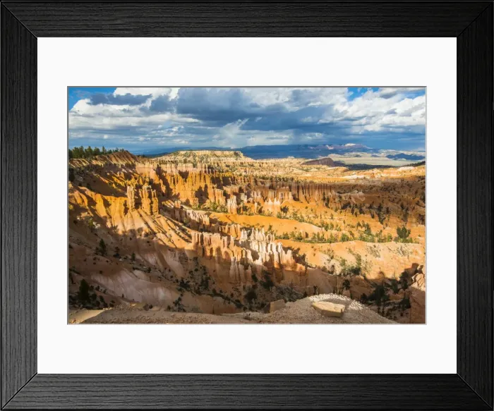 Framed Print : The colourful sandstone formations of the Bryce Canyon National Park in the late afternoon, Utah, United States of America, North America Framed Print : The colourful sandstone formations of the Bryce Canyon National Park in the late afternoon, Utah, United States of America, North America