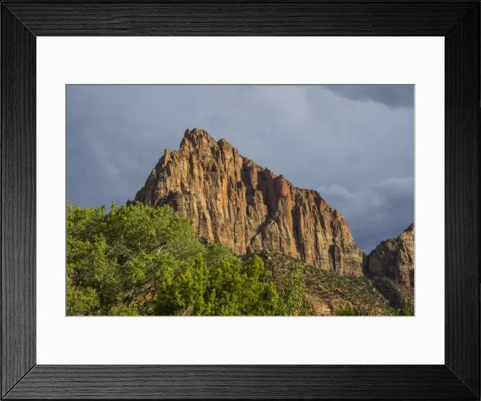 Framed Print : Late sunlight glowing on the rocks of the Zion National Park, Utah, United States of America, North America Framed Print : Late sunlight glowing on the rocks of the Zion National Park, Utah, United States of America, North America