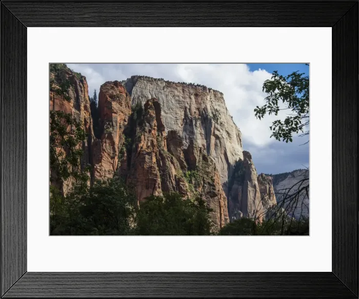 Framed Print : The towering cliffs of the Zion National Park, Utah, United States of America, North America Framed Print : The towering cliffs of the Zion National Park, Utah, United States of America, North America