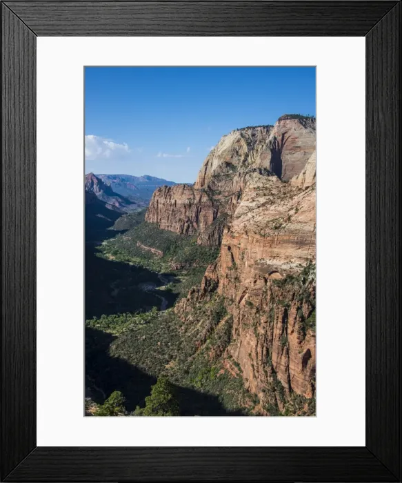 Framed Print : View over the Zion National Park from Angels Landing, Zion National Park, Utah, United States of America, North America Framed Print : View over the Zion National Park from Angels Landing, Zion National Park, Utah, United States of America, North America