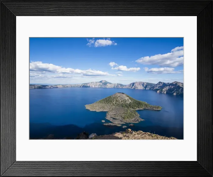 Framed Print : Late afternoon light on the Crater Lake of the Crater Lake National Park, Oregon, United States of America, North America Framed Print : Late afternoon light on the Crater Lake of the Crater Lake National Park, Oregon, United States of America, North America