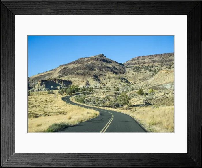 Framed Print : Road leading through the Sheep Rock unit in the John Day Fossil Beds National Monument, Oregon, United States of America, North America Framed Print : Road leading through the Sheep Rock unit in the John Day Fossil Beds National Monument, Oregon, United States of America, North America