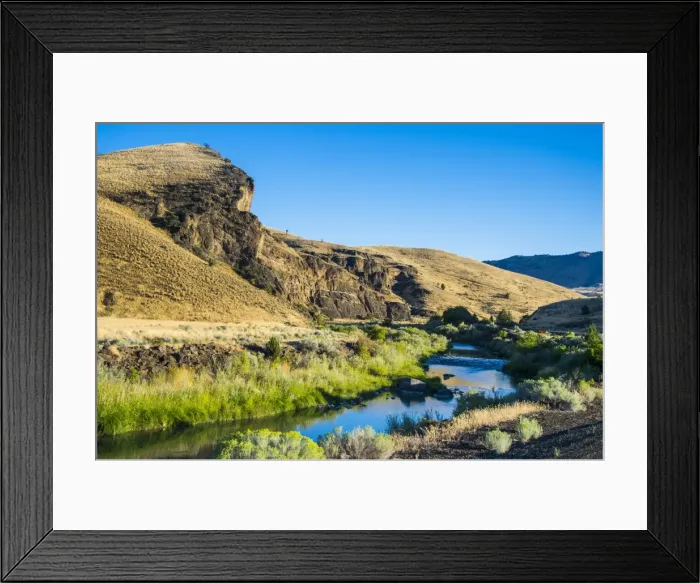 Framed Print : Mighty John Day River flowing through the Sheep Rock unit in the John Day Fossil Beds National Monument, Oregon, United States of America, North America Framed Print : Mighty John Day River flowing through the Sheep Rock unit in the John Day Fossil Beds National Monument, Oregon, United States of America, North America