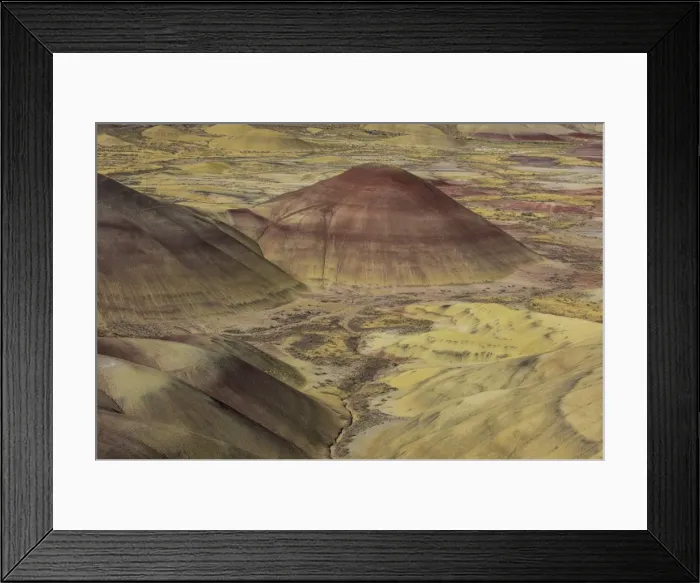 Framed Print : The colourful hills of the Painted Hills unit in the John Day Fossil Beds National Monument, Oregon, United States of America, North America Framed Print : The colourful hills of the Painted Hills unit in the John Day Fossil Beds National Monument, Oregon, United States of America, North America