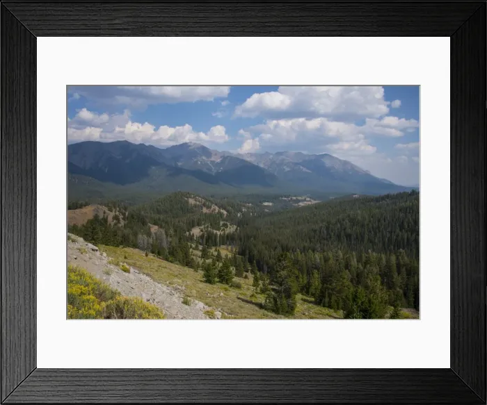 Framed Print : View over the Sawtooth National Forest north of Sun Valley, Idaho, United States of America, North America Framed Print : View over the Sawtooth National Forest north of Sun Valley, Idaho, United States of America, North America