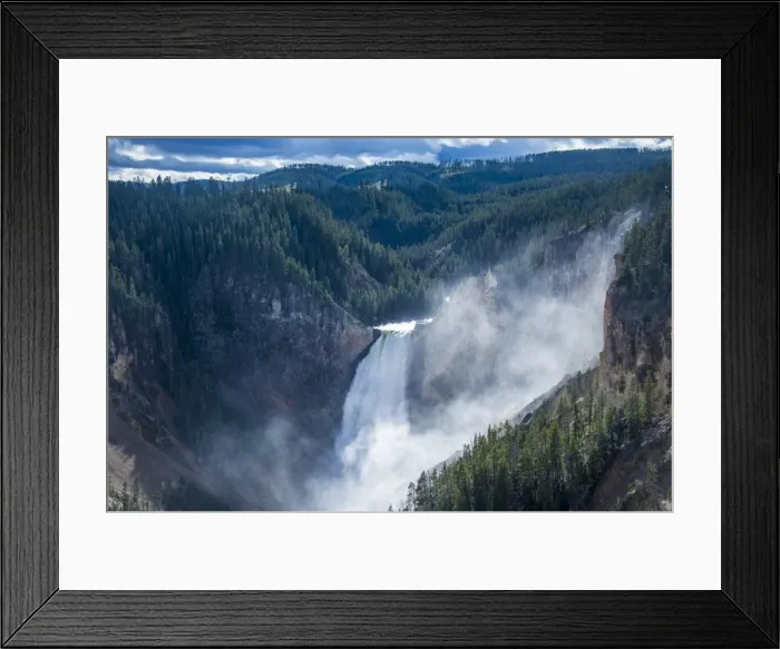 Framed Print : The Upper Falls in the Grand Canyon of Yellowstone in the Yellowstone National Park, UNESCO World Heritage Site, Wyoming, United States of America, North America Framed Print : The Upper Falls in the Grand Canyon of Yellowstone in the Yellowstone National Park, UNESCO World Heritage Site, Wyoming, United States of America, North America
