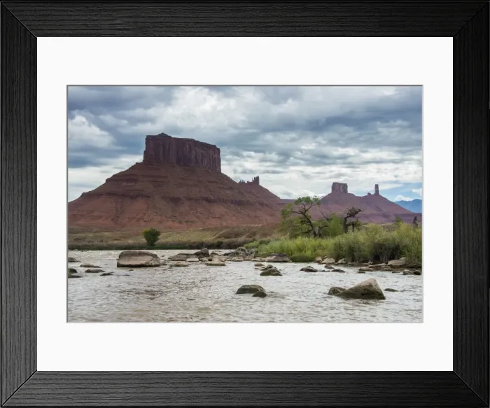 Framed Print : The Colorado River with Castle Valley in the background, near Moab, Utah, United States of America, North America Framed Print : The Colorado River with Castle Valley in the background, near Moab, Utah, United States of America, North America