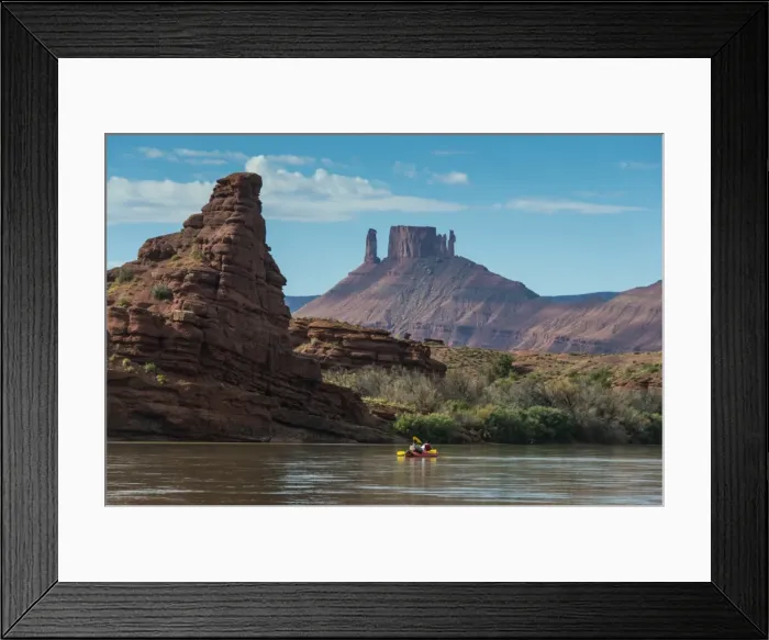 Framed Print : Couple kayaking down the Colorado River, Castle Valley near Moab, Utah, United States of America, North America Framed Print : Couple kayaking down the Colorado River, Castle Valley near Moab, Utah, United States of America, North America