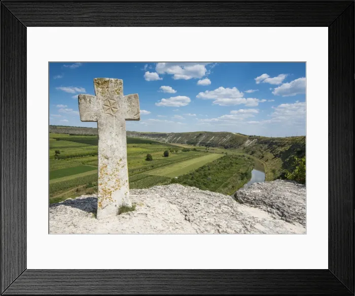 Framed Print : Old Christian cross above the historical temple complex of old Orhei (Orheiul Vechi), Moldova, Europe Framed Print : Old Christian cross above the historical temple complex of old Orhei (Orheiul Vechi), Moldova, Europe