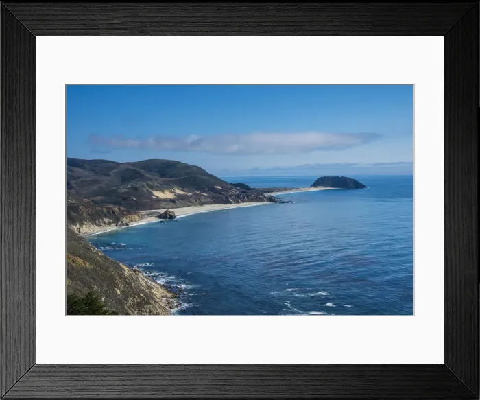 Framed Print : Sandy beaches near Point Sur State park, Big Sur, California, USA Framed Print : Sandy beaches near Point Sur State park, Big Sur, California, USA
