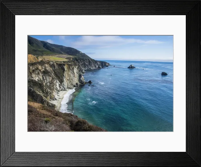Framed Print : The rocky coast of the Big Sur near Bixby bridge, California, USA Framed Print : The rocky coast of the Big Sur near Bixby bridge, California, USA