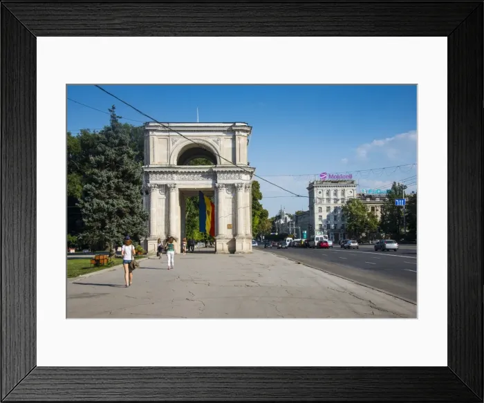 Framed Print : Arc de Triomphe in the center of Chisinau, Moldova, Europe