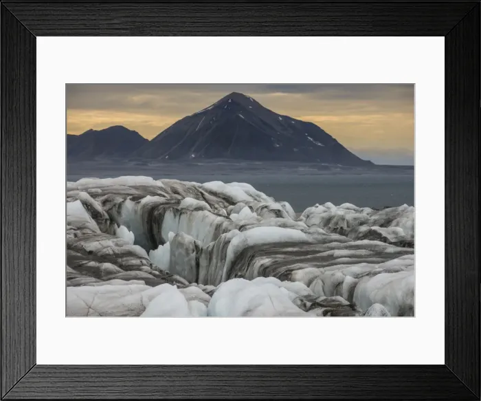Framed Print : Huge glacier in Hornsund, Svalbard, Arctic, Norway, Scandinavia, Europe