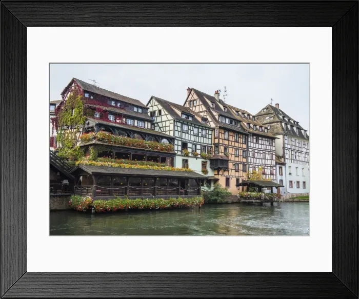 Framed Print : Timbered houses and canal in the quarter Petite France, UNESCO World Heritage Site, Strasbourg, Alsace, France, Europe Framed Print : Timbered houses and canal in the quarter Petite France, UNESCO World Heritage Site, Strasbourg, Alsace, France, Europe