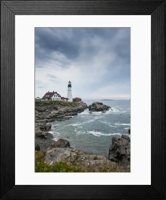 Framed Print : Portland Head Light, historic lighthouse in Cape Elizabeth, Maine, New England, United States of America, North America Framed Print : Portland Head Light, historic lighthouse in Cape Elizabeth, Maine, New England, United States of America, North America