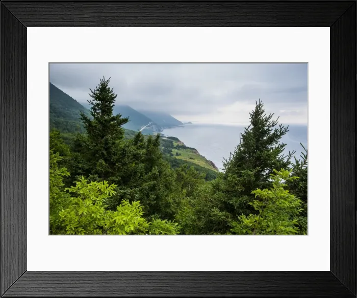 Framed Print : View over the coastline of the Cape Breton Highlands National Park, Cape Breton Island, Nova Scotia, Canada, North America Framed Print : View over the coastline of the Cape Breton Highlands National Park, Cape Breton Island, Nova Scotia, Canada, North America