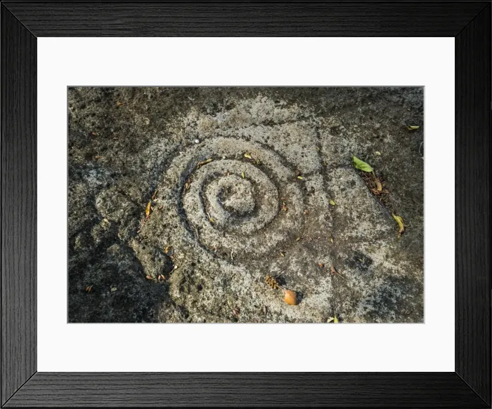 Framed Print : Circular motif petroglyph on rock at Finca Magadalena in the east, Volcan Maderas, Omotepe Island, Lake Nicaragua, Nicaragua, Central America Framed Print : Circular motif petroglyph on rock at Finca Magadalena in the east, Volcan Maderas, Omotepe Island, Lake Nicaragua, Nicaragua, Central America