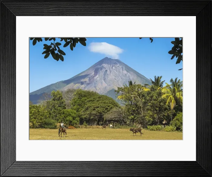 Framed Print : The 1610m active Volcan Concepcion, greater of two volcanoes that form popular Omotepe Island (Isla Omotepe), Lake Nicaragua, Nicaragua, Central America Framed Print : The 1610m active Volcan Concepcion, greater of two volcanoes that form popular Omotepe Island (Isla Omotepe), Lake Nicaragua, Nicaragua, Central America