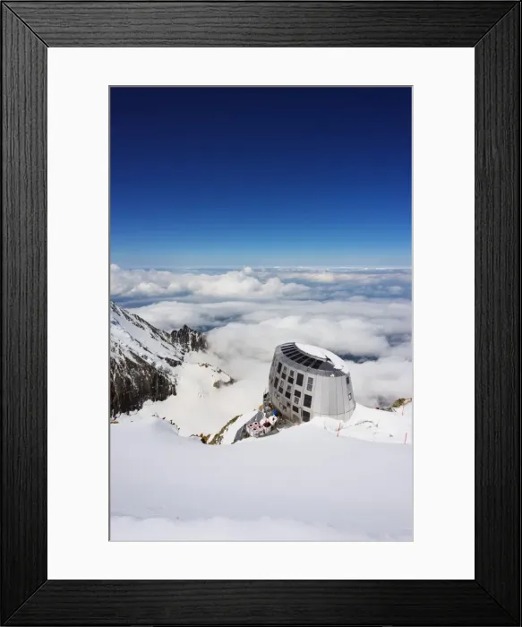 Framed Print : Mont Blanc Gouter refuge, Chamonix Valley, Rhone Alps, Haute Savoie, France, Europe Framed Print : Mont Blanc Gouter refuge, Chamonix Valley, Rhone Alps, Haute Savoie, France, Europe