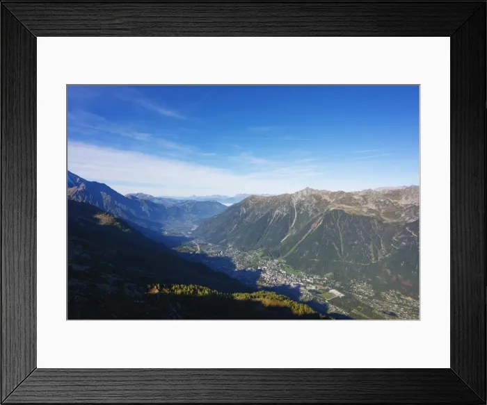 Framed Print : Chamonix Valley, Rhone Alps, Haute Savoie, France, Europe