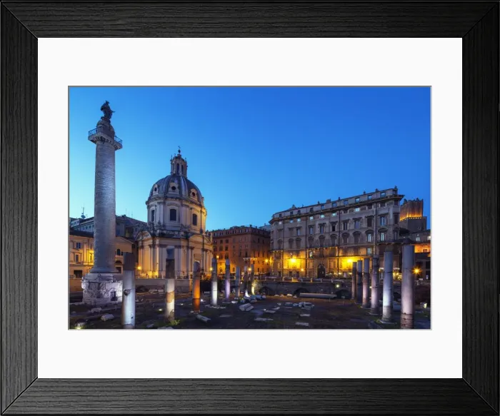Framed Print : Church of Santa Maria di Loreto and Roman ruins, Rome, Lazio, Italy, Europe Framed Print : Church of Santa Maria di Loreto and Roman ruins, Rome, Lazio, Italy, Europe