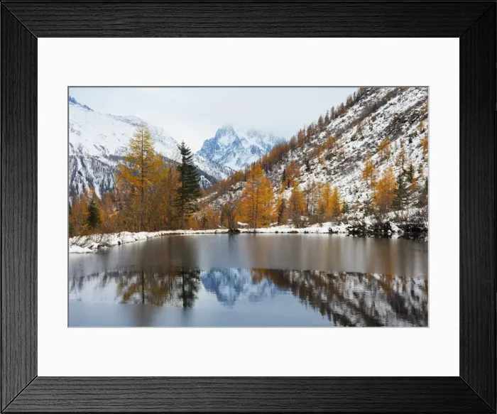 Framed Print : Autumn colours at Col de Montet lake, Chamonix, Rhone Alps, Haute Savoie, French Alps, France, Europe Framed Print : Autumn colours at Col de Montet lake, Chamonix, Rhone Alps, Haute Savoie, French Alps, France, Europe