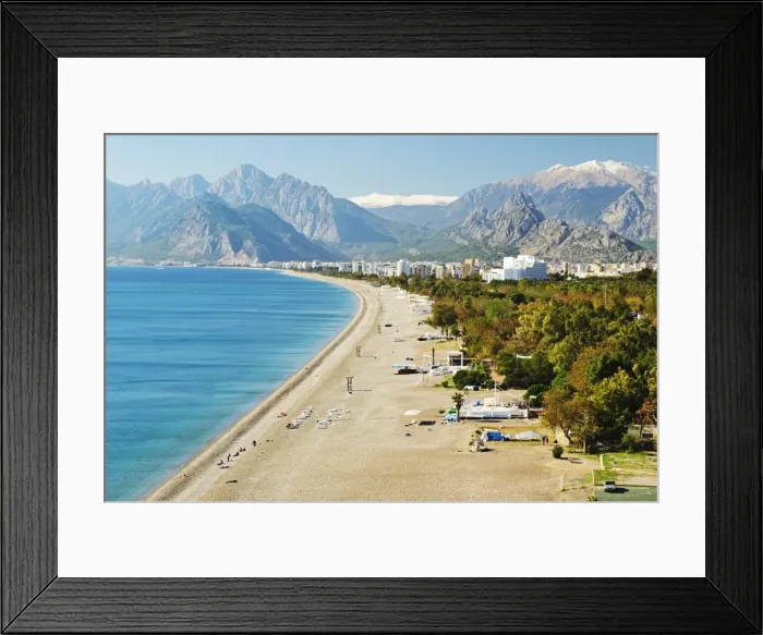 Framed Print : Konyaalti beach, Antalya, Taurus Mountains and Mediterranean Sea, Antalya Province, Anatolia, Turkey, Asia Minor, Eurasia Framed Print : Konyaalti beach, Antalya, Taurus Mountains and Mediterranean Sea, Antalya Province, Anatolia, Turkey, Asia Minor, Eurasia