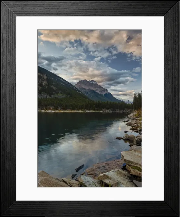 Framed Print : Mount Kerkeslin reflected in Horseshoe Lake, Jasper National Park, UNESCO World Heritage Site, Alberta, Rocky Mountains, Canada, North America Framed Print : Mount Kerkeslin reflected in Horseshoe Lake, Jasper National Park, UNESCO World Heritage Site, Alberta, Rocky Mountains, Canada, North America