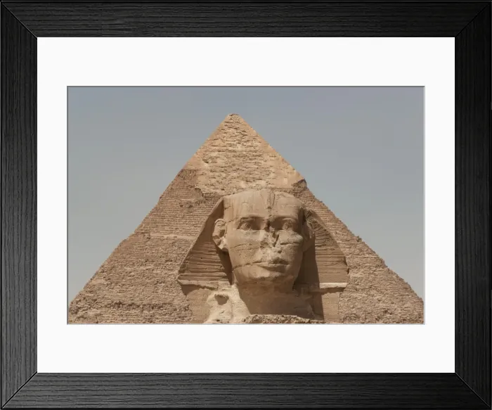 Framed Print : The Sphinx and the Pyramid of Khafre in Giza, UNESCO World Heritage Site, near Cairo, Egypt, North Africa, Africa Framed Print : The Sphinx and the Pyramid of Khafre in Giza, UNESCO World Heritage Site, near Cairo, Egypt, North Africa, Africa